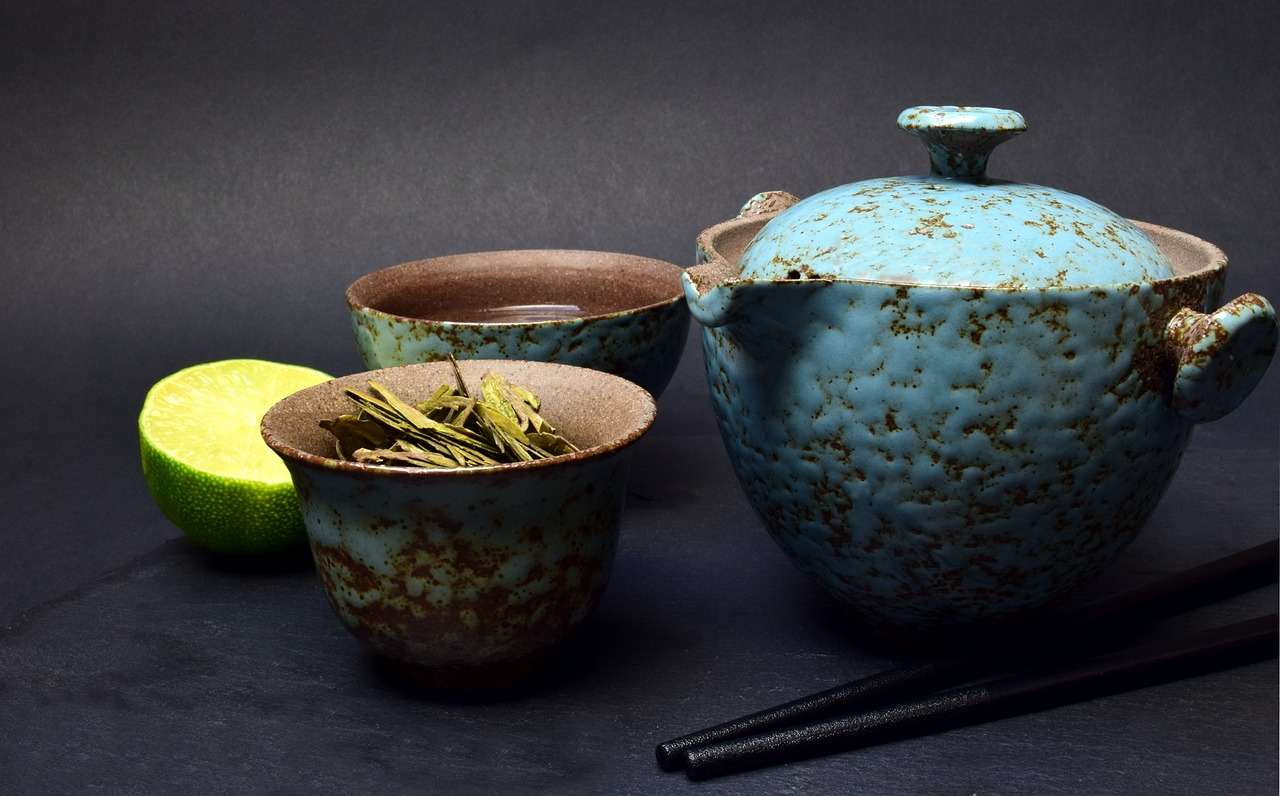tea, tea set, chinese