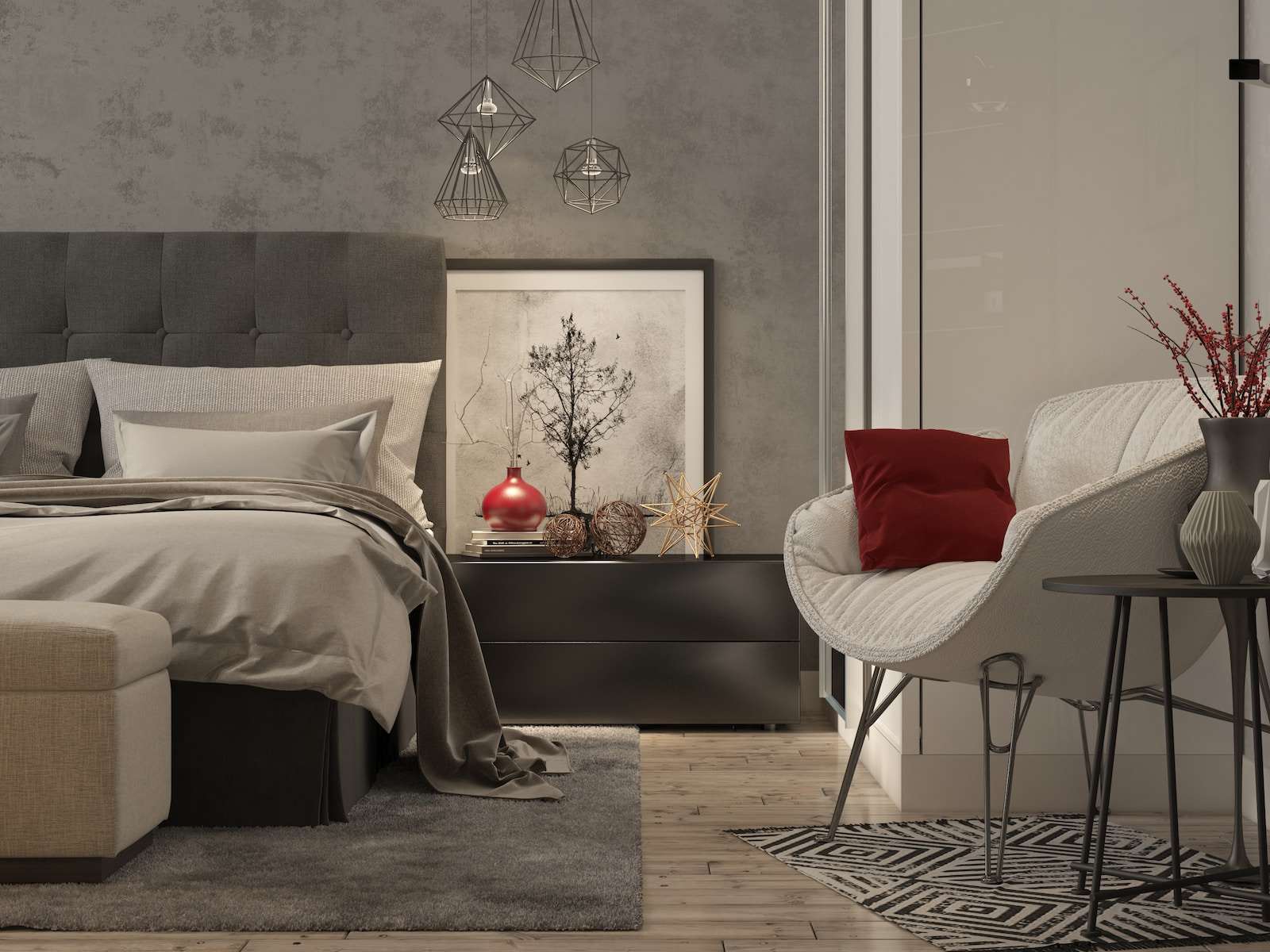 Photo by Amira Aboalnaga red throw pillow on white sofa